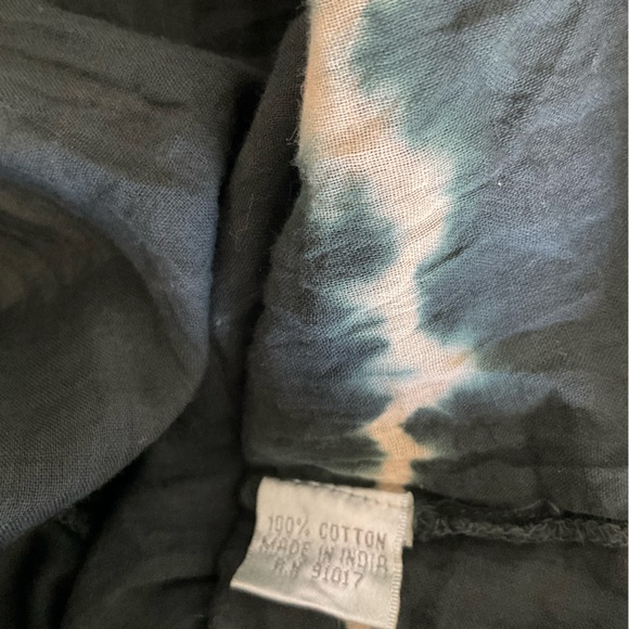 Solitaire Tie Dye Maxi Green Black Tank Dress Festival Brunch Nantucket - Picture 8 of 10